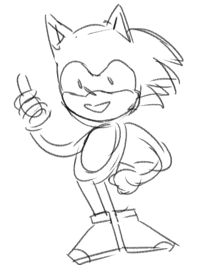 this tweet was a mistake i was THEE sonic art kid back when i was younger. this shit is muscle memory