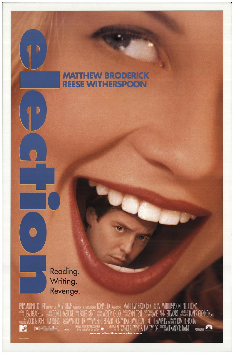 ELECTION (1999) punches a ticket to 4K UHD on July 30 in the Paramount Presents line. New 4K remaster, more details and box art to come. Amazon pre-order: amzn.to/3UX7G8N @UltraHDBluray #ad