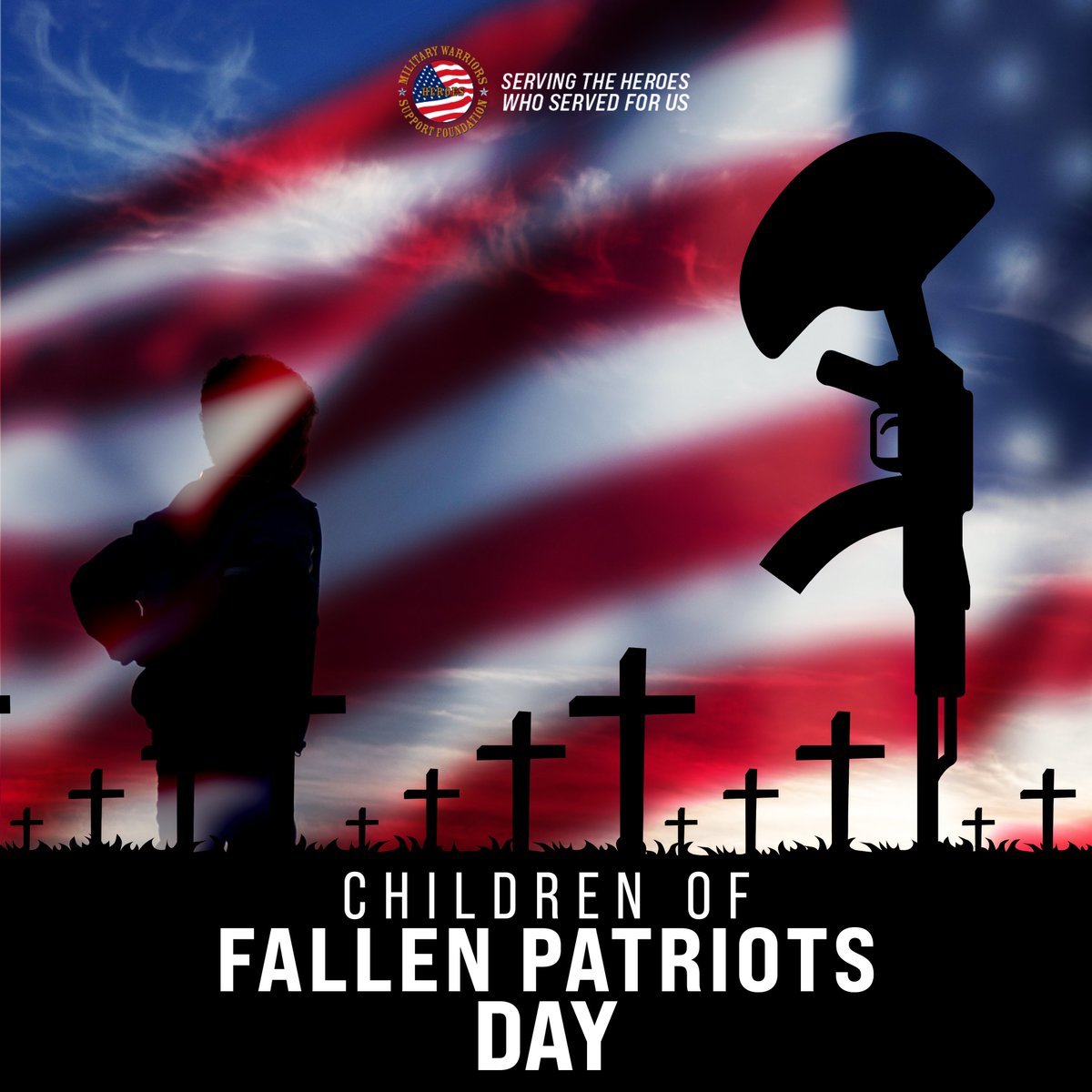 Today we honor and recognize the strength and resilience of children who have lost a parent in service to our nation. Together let's ensure that they have the resources and opportunities they need to thrive and pursue their dreams.  #ChildrenofFallenPatriotsDay #HelpingHeroes
