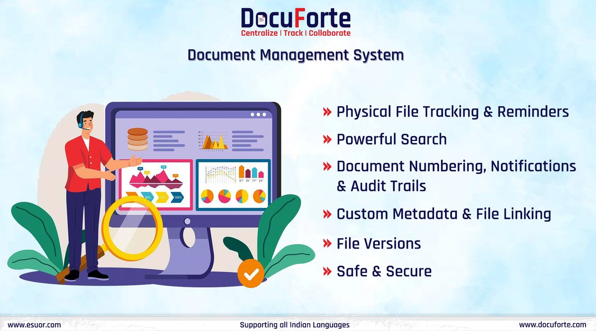 Boost your document security and compliance with our DMS. Rest easy knowing your sensitive information is protected.
#DataSecurity #ESUORDMS #DocumentExcellence #documentdigitization #esuor #DigitalIndia #digitaltransformation #software #Election2024 #Docuforte #bharat #india