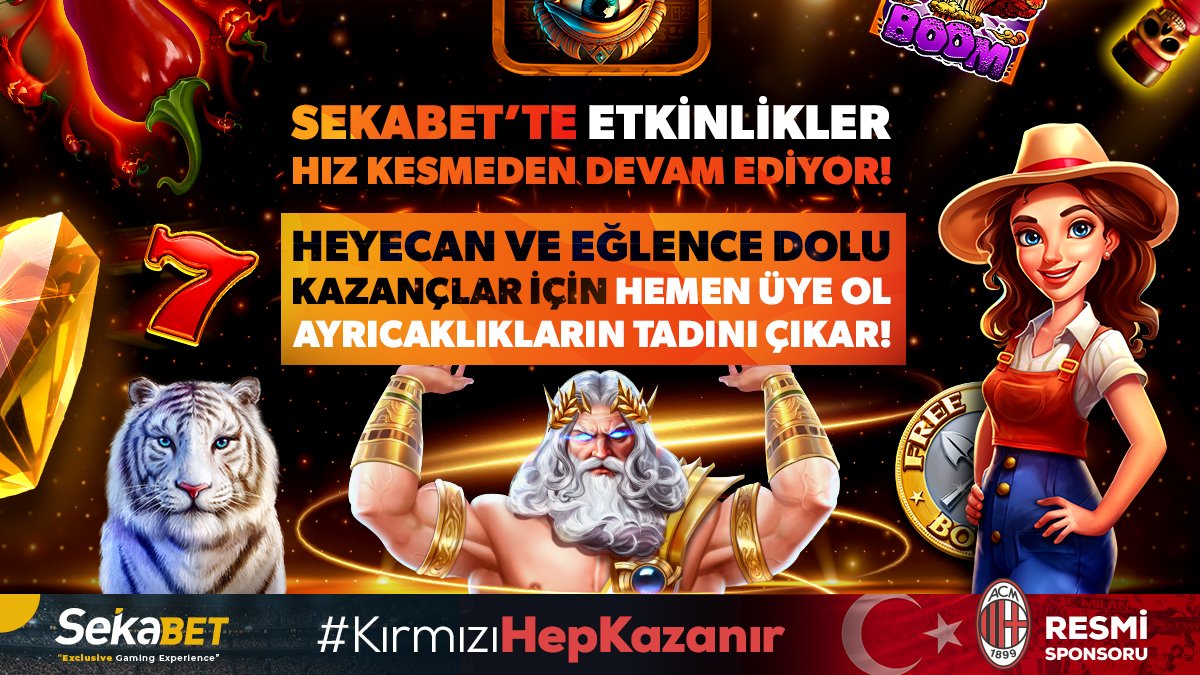 👑 SEKABET TAKİPÇİLERİNE ÖZEL FIRSAT 👑 🌐 Şimdi Telegram t.me/SekabetOfficial ve X hesabımızı takip eden ilk 500 üyemize 👍 Sugar Rush oyununda geçerli 2 TL değerinde 100 freespin hediye! ✍️ Form ve detaylar için tıkla - t.me/SekabetOfficia…