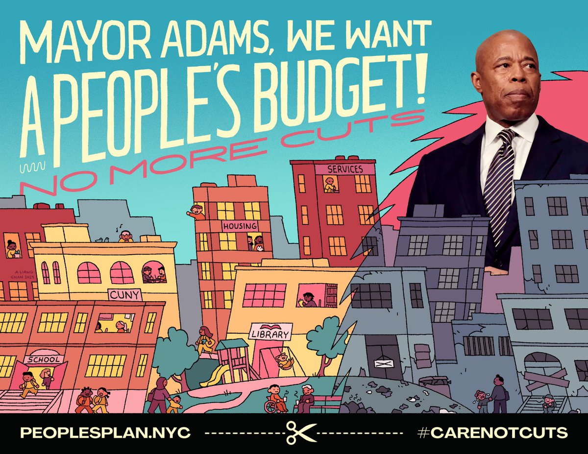 🚨 NYers need #CareNotCuts & investments in #HomesNow but @NYCMayor’s FY25 budget slashes core services!🚨 Tell the @NYCCouncil to fight for a #PeoplesBudget and invest in housing by submitting testimony here 👇🏽👇🏽👇🏽 actionnetwork.org/letters/submit…