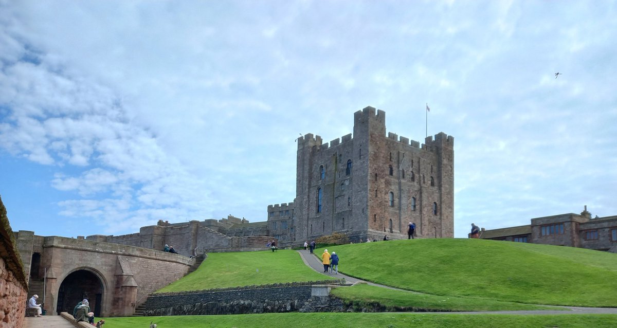 We visited Bamburgh Castle last week, chose a lovely calm day for viewing.  I got the Canon ready just incase visitors tried to get in without paying !!'