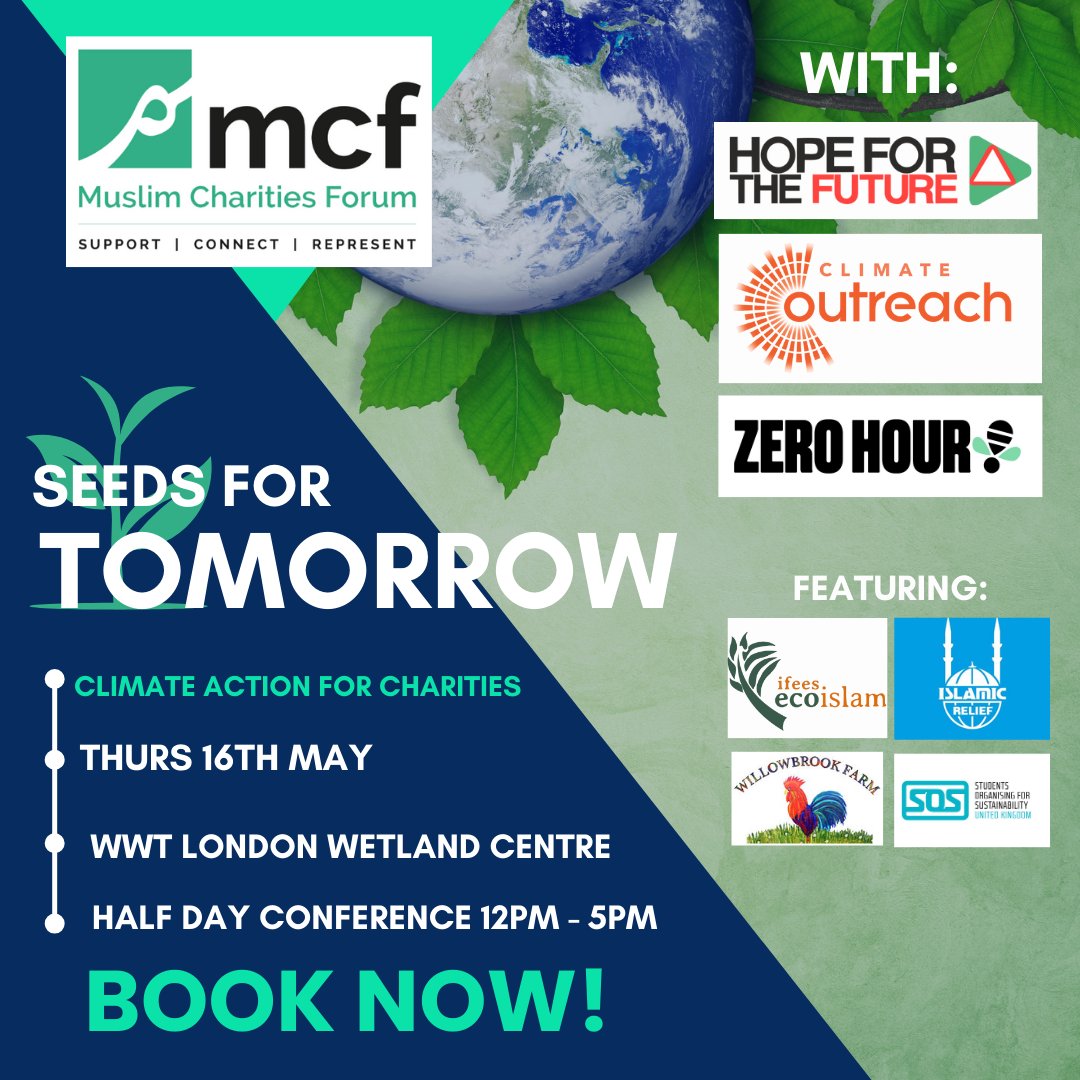 This week! Final chances to book - limited space remaining at our half-day conference on #climateaction. Join us for an afternoon of inspiration and practical action in a beautiful location. Secure your space here: tickettailor.com/events/mcf/122…