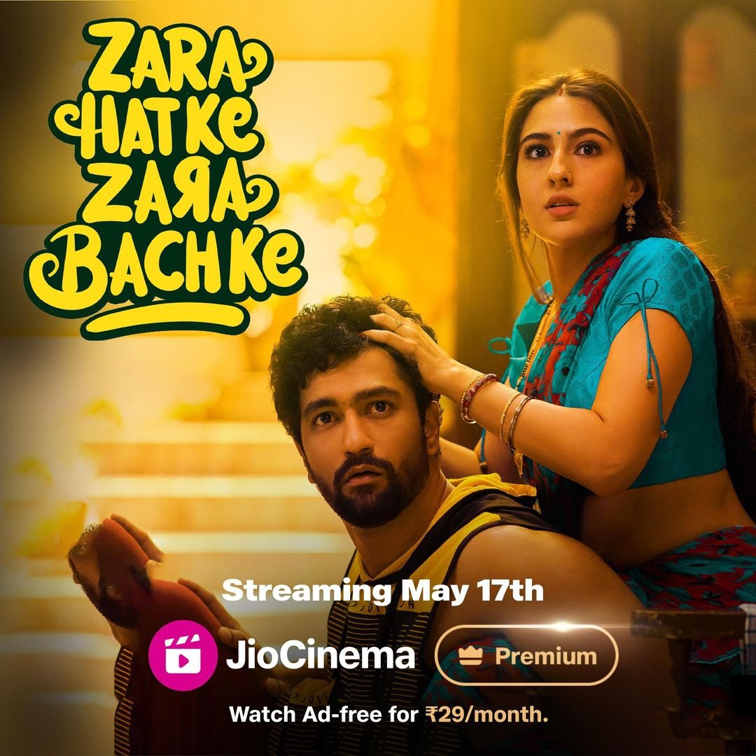 Film #ZaraHatkeZaraBachke Streaming From 17th May On #JioCinema.
Starring: #VickyKaushal, #SaraAliKhan, #RakeshBedi, #SharibHashmi, #AkashKhurana, #NeerajSood, #SushmitaMukherjee & More
Directed By #LaxmanUtekar.

#ZaraHatkeZaraBachkeOnJioCinema #OTTFilms #OTTUpdates #AllInOneOTT