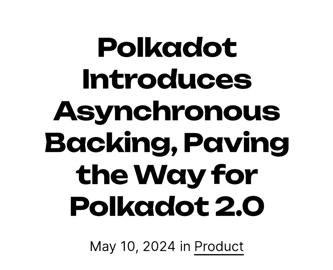 polkadot.network/newsroom/press…

#polkadot #crypto #DecentralizedAI #BlockchainInnovation #dot