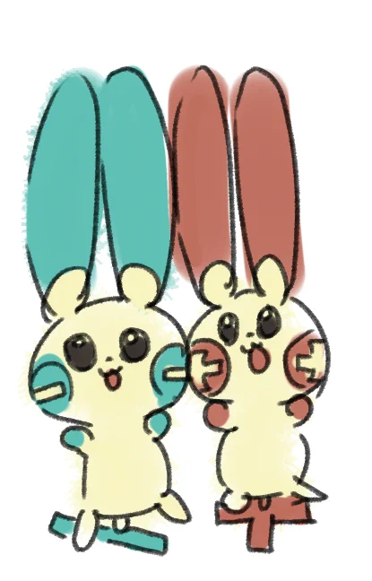 マイナンとプラスルかわいいねえ 