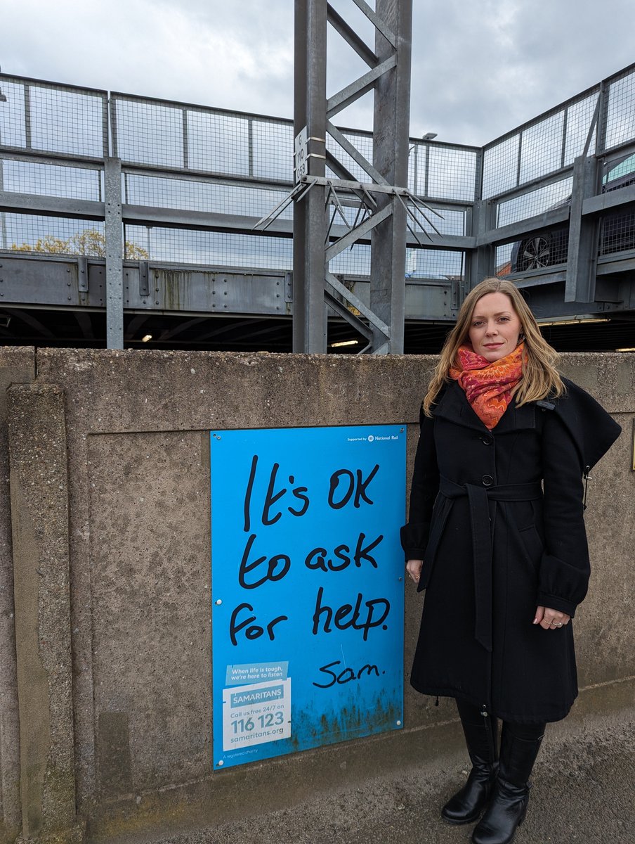 It's #MentalHealthAwarenessWeek. Great to see this @samaritans poster at Tamworth train station. Samaritans are there for people who are struggling to cope or in crisis. If you or anyone you know needs to talk, please do not hesitate to call them day or night on 116 123.