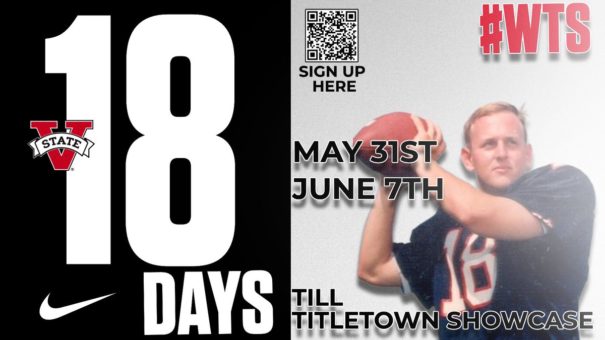 🔴⚫️18 DAYS LEFT⚫️🔴 We are 18 days from Titletown Showcase 1📅 May 31st and June 7th, its going down in Titletown. Don't miss your chance to sign up to compete‼️ Use the QR Code or this link to sign up⬇️ tinyurl.com/3tmtnpxx #WTS