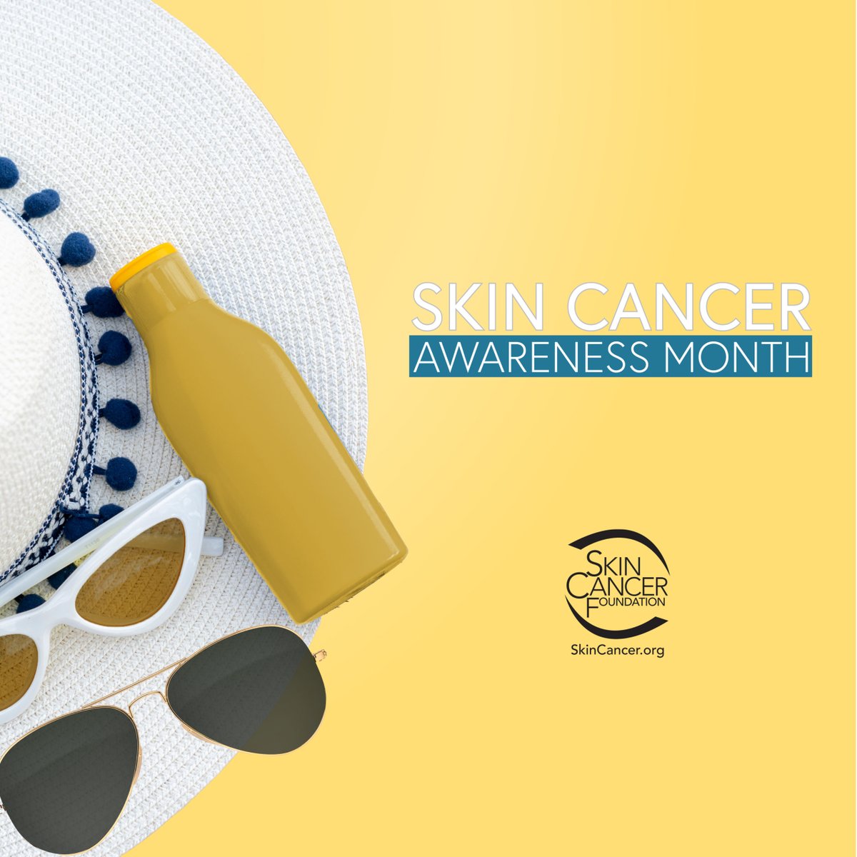 May is Skin Cancer Awareness Month! Let’s come together to educate people about the dangers of skin cancer. This month, we’re busting the myth that skin cancer is “no big deal.” It’s serious! Pass it on. @SkinCancerOrg