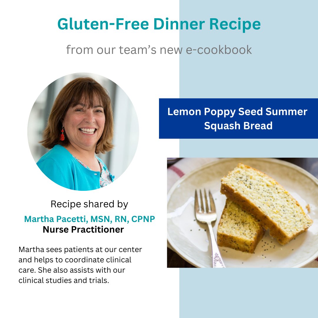 Here's another #gluten -free recipe from our clinical team's new cookbook, 'From Our Team to Your Table.' #glutenfree #celiacdisease @mghfc. #celiacawarenessmonth 💚 Download recipe book (free!): → tinyurl.com/2s3w849f
