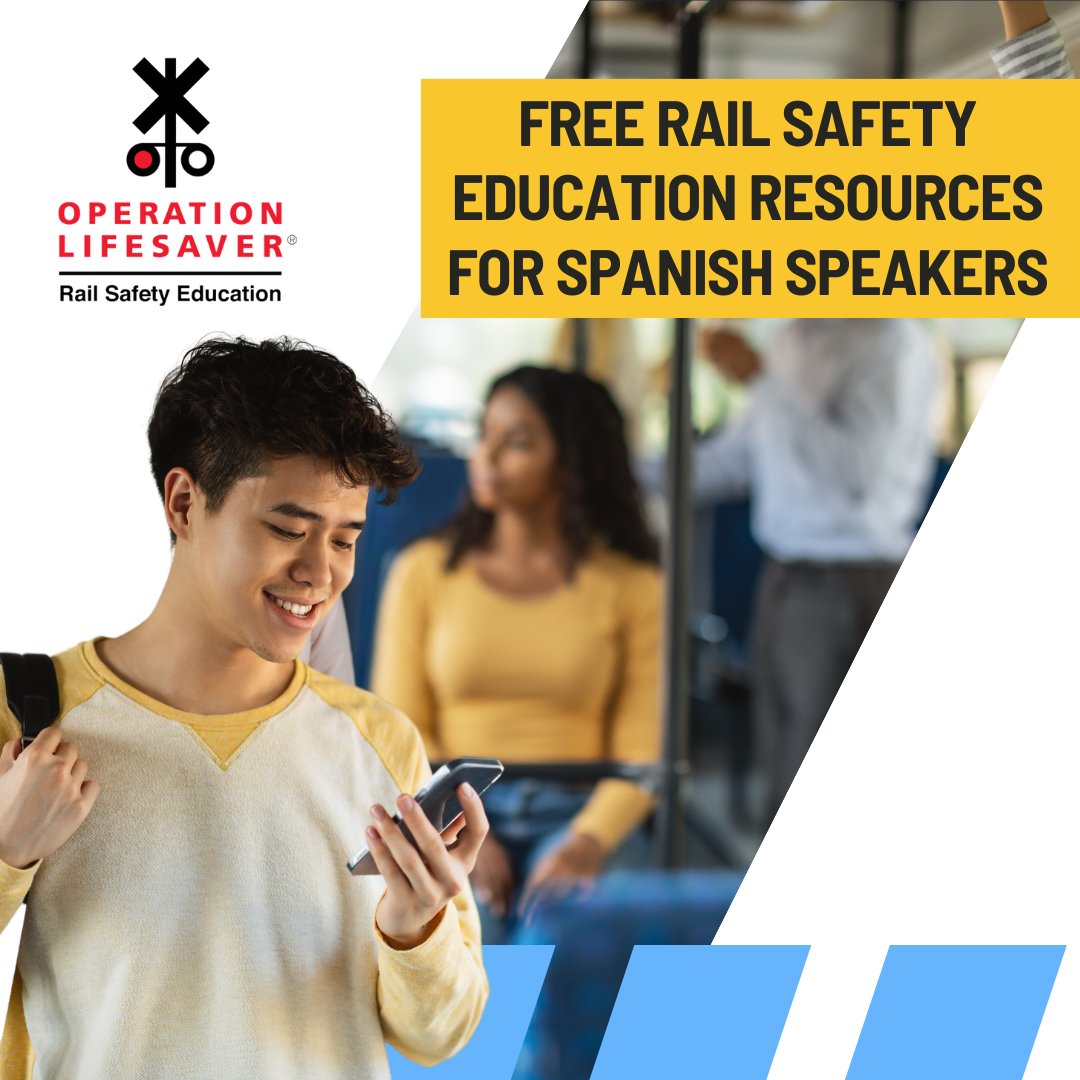 #DYK? Operation Lifesaver has #RailSafetyEducation resources for both English and Spanish speakers! Find crucial safety information in your native language by visiting oli.org.