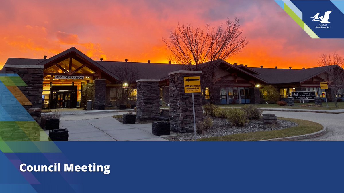 Today's County of Grande Prairie Council Meeting starts at 9:30 a.m. in Council Chambers located in the County's Administration Building. Read the agenda and get more meeting details at loom.ly/X3pbOjA