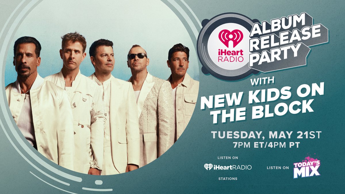 SAVE THE DATE! @NKOTB's Album Release Party is going down Tuesday May 21st! #iHeartNKOTB Listen here: ihr.fm/TodaysMixX