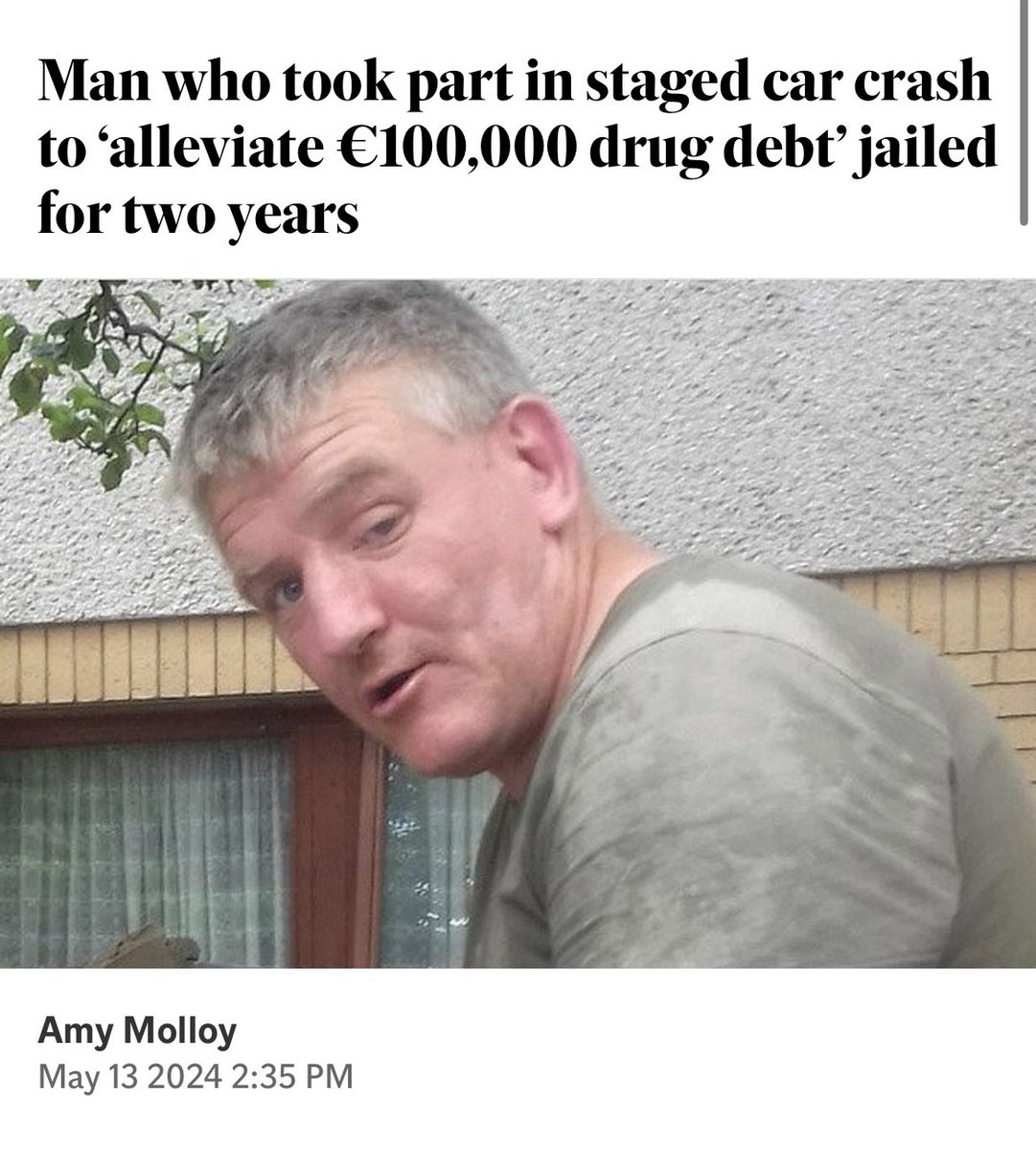 A strong message to those tempted to commit insurance fraud. It is vital that suspect claims are challenged by all insurers in this robust way. 

Unfair claims hurt us all.

#InsuranceReform 

independent.ie/irish-news/cou…