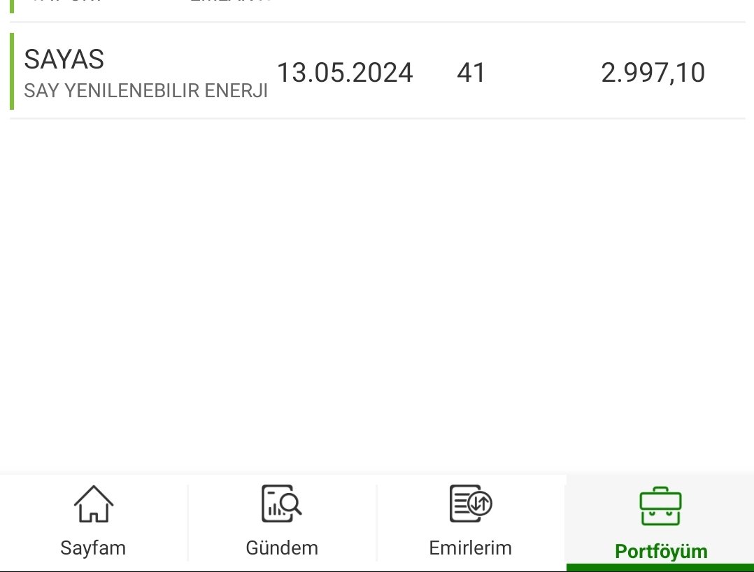 ⚡#SAYAS Fiyat : 73,10 TL
🎯 200 günlük Hareketli Ortalamanında altına indi. 
🎯Yeni Fabrika inşaatında yangın çıktı sanırım😉
🎯Piyasa bilançoyu beğenmedi.
🎯Sorun yok vadem uzun sabırla beklerim. 
🎯Kuru kuru beklememek için 41 Lot ekledim✅
🎯Sabırla biriktirmeye devam