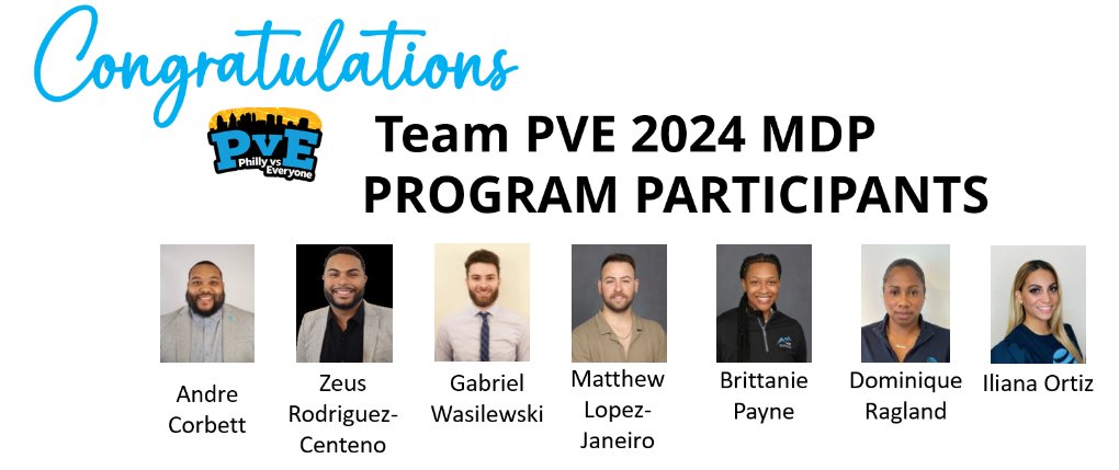 Join us in Congratulating PVE's 2024 MDP Program Participants!