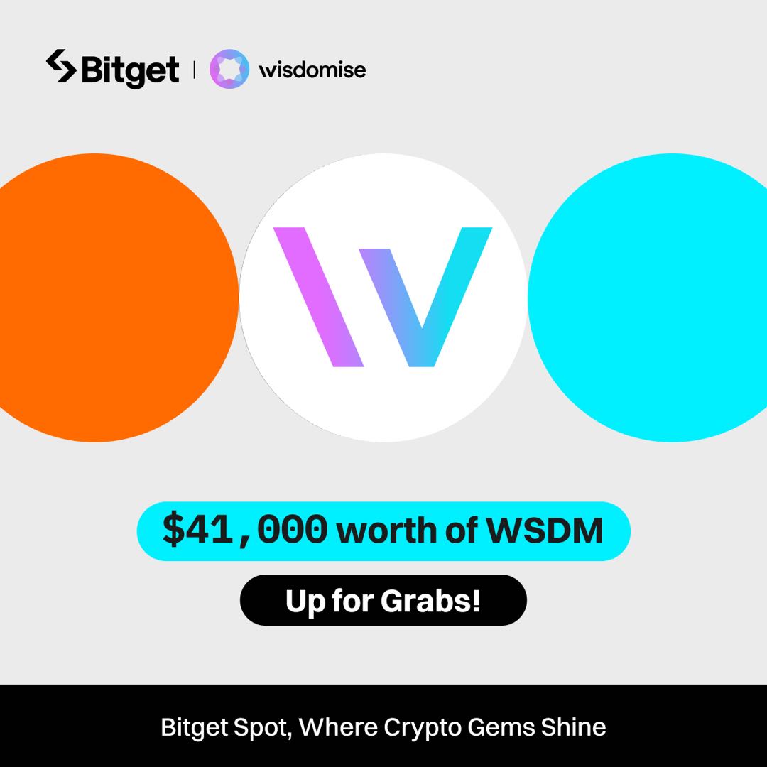 #Bitget x #WSDM : $41,000 worth of $WSDM up for grabs! 

To enter: 
🔹 Follow @bitgetglobal & @wisdomise
🔹 Repost with #WSDMlistBitget & tag your friends 
🔹 Fill out: forms.gle/RMACNWp4uXDVAx…

Join the event: bitget.com/support/articl…