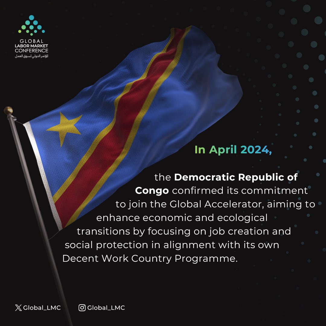 The Philippines and the DRC have committed to the UN Global Accelerator to support economic recovery, create quality jobs, and extend social protection to excluded groups. 

Learn more here: bit.ly/4dpexPH 
#GLMC #GLMCinsights