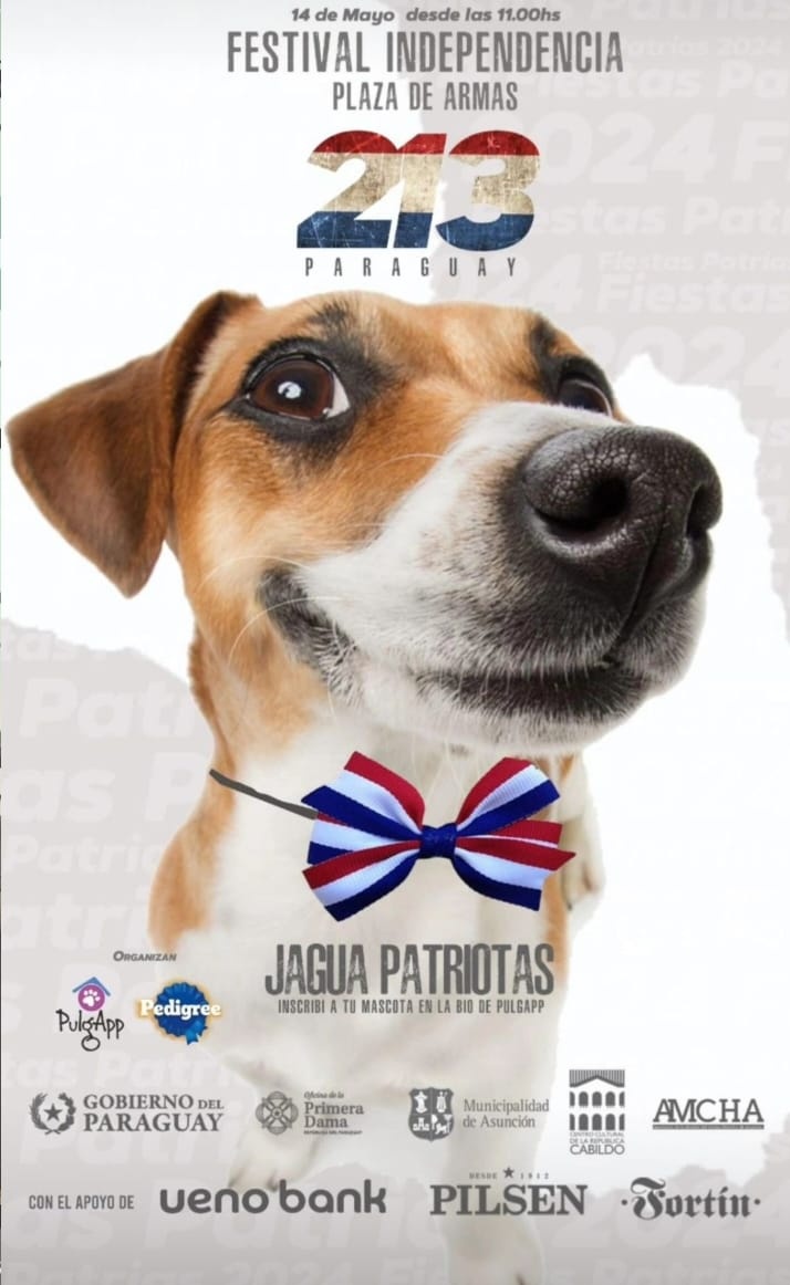 Los invitamos a participar en el Jagua Patriota 🐶🎊🎊🎉🎉🎉 inscripciónes  en el Instagram de <a href="/PulgApp_Py/">PulgApp</a>