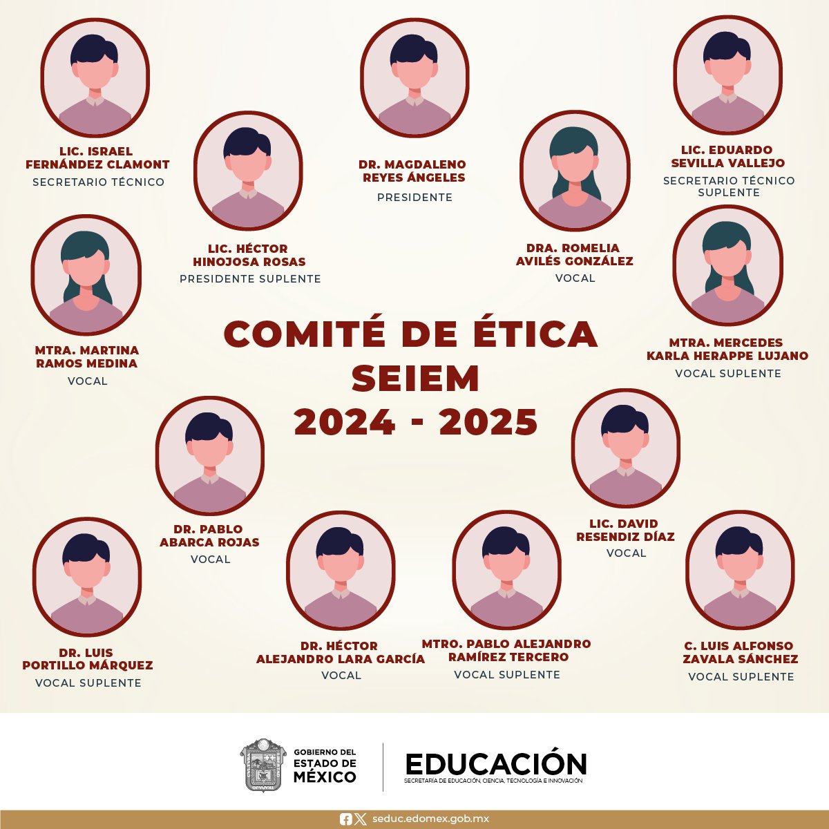 A través de nuestro #ComitéDeÉtica, en #SEIEM, promovemos los principios, valores y reglas de integridad que rigen el buen desempeño del empleo, cargo o comisión que desarrolla el personal adscrito al Subsistema Educativo Federalizado del #Edoméx. #SomosSEIEM