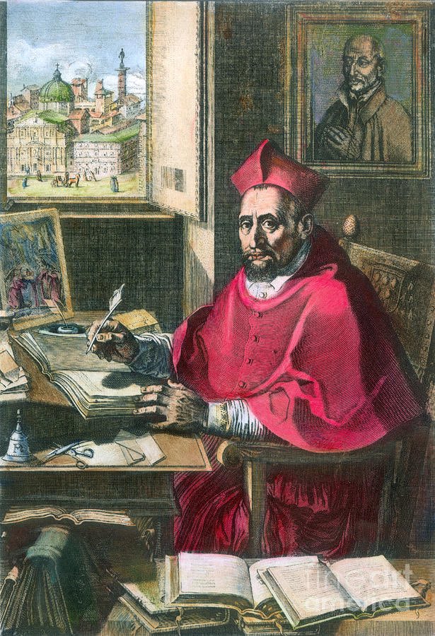 St. Robert Bellarmine wrote a defense of the Catholic religion in his work Disputationes de Controversiis. His arguments against Protestantism were so powerful that special panels were formed in England and Germany just to attempt a reply. St. Robert Bellarmine, pray for us!
