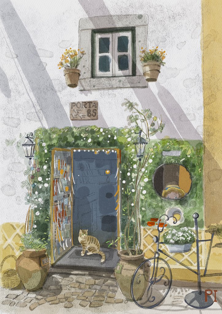Iryna_Potapenko's tweet photo. Obidush. They say Christmas here is amazing. It's a very beautiful little town. I like painting it. 
Watercolor digital painting  #Illustrators #Postcard https://t.co/b6ehbopZrA