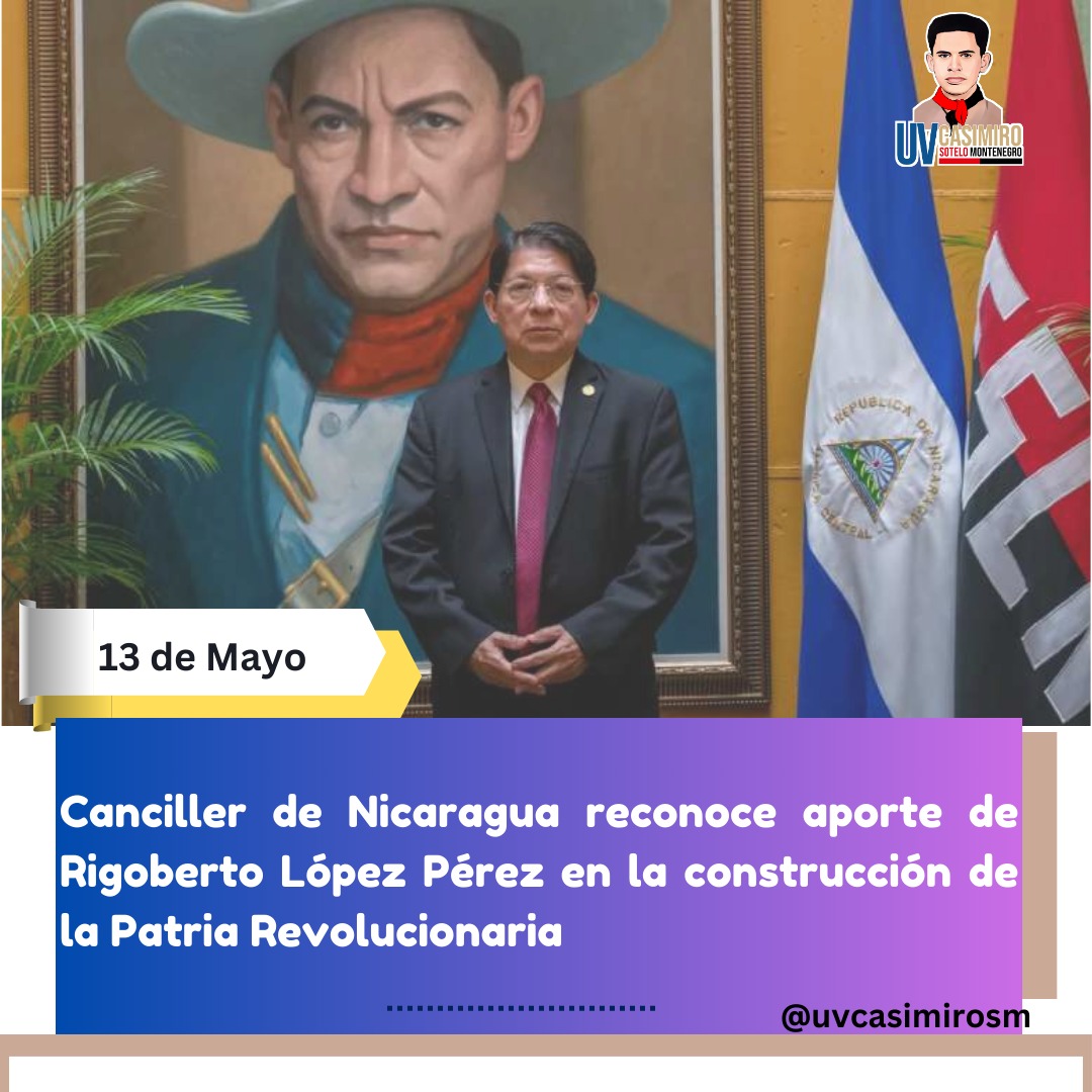 Celebrar el 95 Aniversario del Natalicio de nuestro héroe Nacional Rigoberto López Pérez, nos llena de alegría, de satisfacción, al compartir entre nosotros el recuerdo y la memoria histórica de Rigoberto, quien, amando intensamente su vida. #Nicaragua #4519LaPatriaLaRevolución