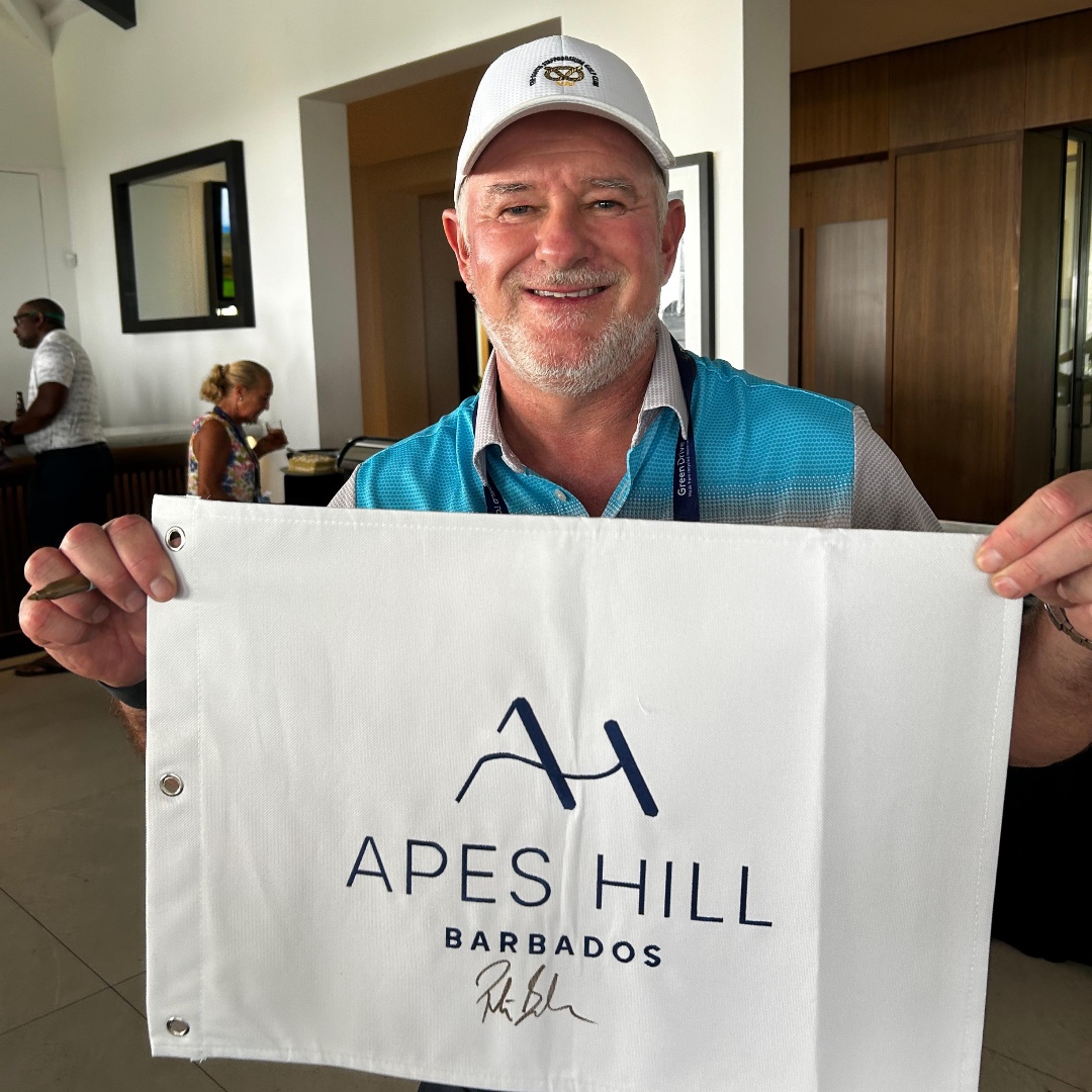 🚨SIGNED FLAG GIVEAWAY!🚨 We hope you enjoyed #BarbadosLegends highlights on @skysportsgolf - now you could win an Apes Hill flag signed by our winner @PeterBakergolf To enter: like, share & follow. Entries close on Weds 15th May 10am. #euLegendsTour #competition #golfgiveaway