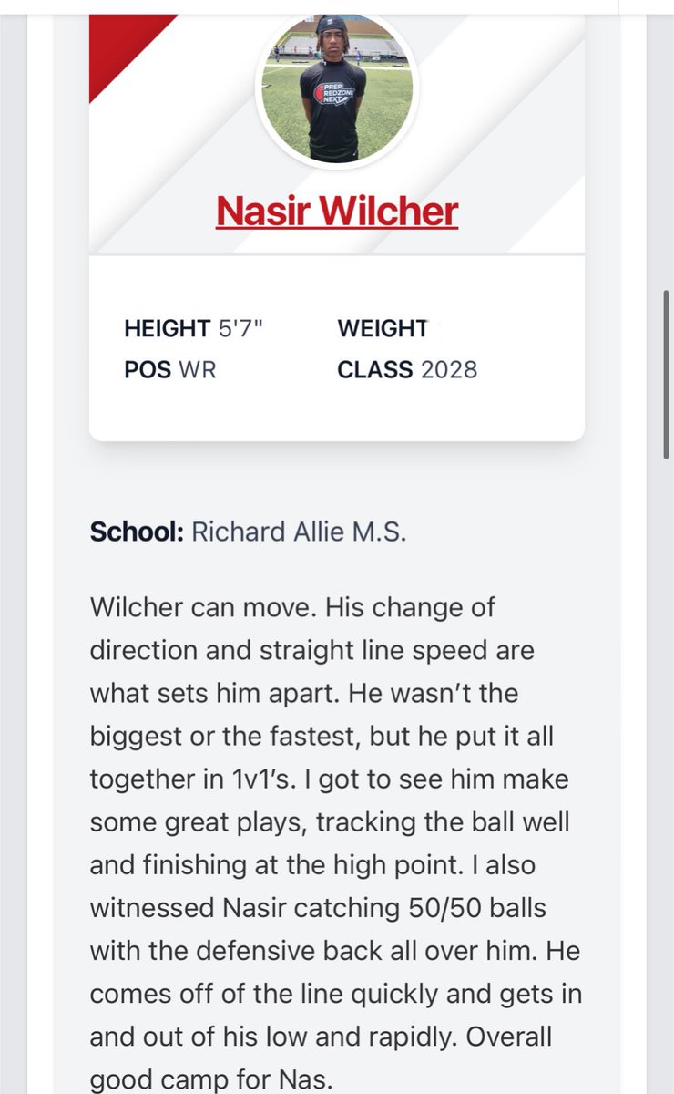 NasirWilcher's tweet photo. Appreciate The feedback, Truly blessed to have been apart of this camp. @PrepRedzoneTX 😤😤💪🏾💪🏾
@Coach_McHugh @__DaGuru @CTownEaglesFB @CarlosLynn @WRHitList @widereceivermag @ExpoRecruits @TXTopTalent @TxProdigies7v7 @TCU_Athletics @texashsfootball @PrepRedzoneNext https://t.co/RFf3eiMwu5
