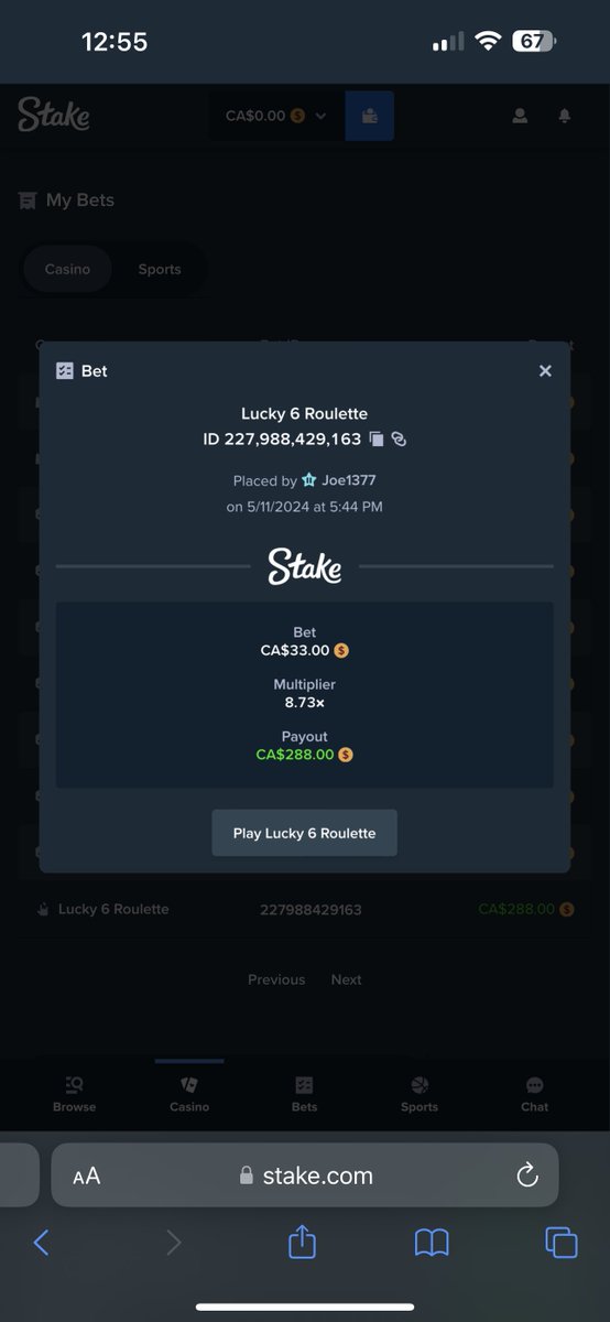 KelsoC137's tweet photo. @Stake Lucky 6 is my game 🍀 

227988429163 https://t.co/zBs16m9H5l