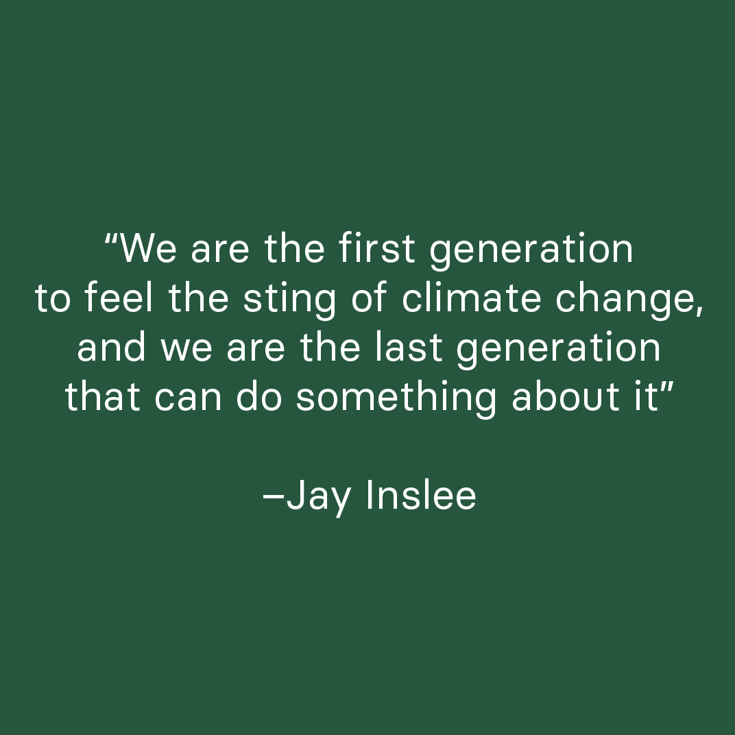 👣 “We are the first generation to feel the sting of climate change, and we are the last generation that can do something about it” –Jay Inslee #GreenNephrology♻️