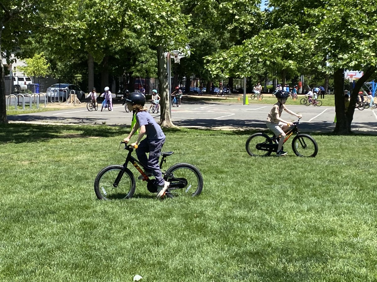 AnnaDSel's tweet photo. Our second grade bike unit is a success thanks to our volunteers 🎉🎉We have several students who have pushed through the frustrations and learned to ride a bike! #lifetimesports @Innovation_APS @HuskyVolunteer @MrsPeters_APS @Mrs_White_APS https://t.co/F0AGnue9ex