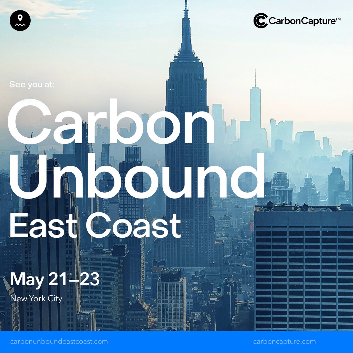 We're heading to NYC next week for #CarbonUnbound. If you're attending and want to set up some time to connect, shoot us a message.