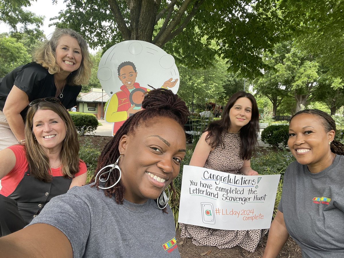 We completed our scavenger hunt. Now it’s your turn! Join us at Letterland Days at Pullen Park! #LLday2024complete