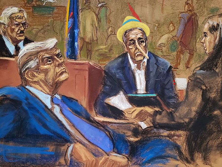 No explanation is needed. Perfection in a court sketch.