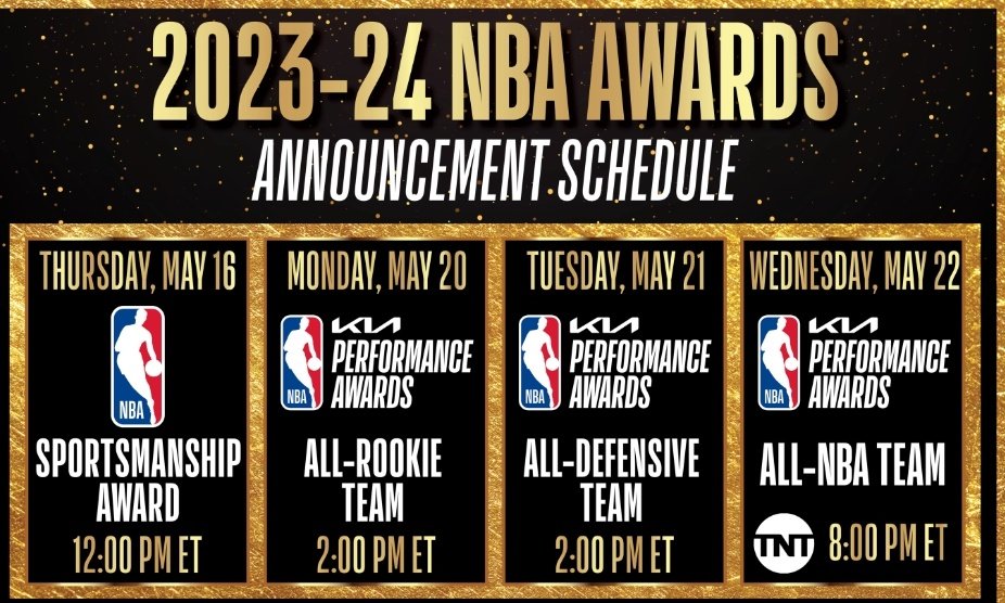 #NBA awards continue later this week, early next. #NBAPlayoffs