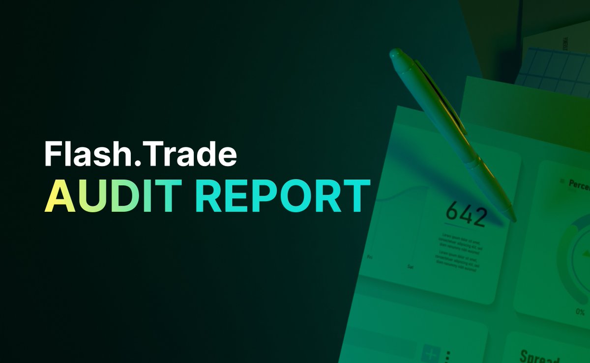 FlashTrade's tweet photo. Exciting news! Our second audit with @HalbornSecurity is completed. ✅

Double the security for Flash Trade! 🔒

You can check the audit report in the link below 👇 https://t.co/wN6kDOjEaU