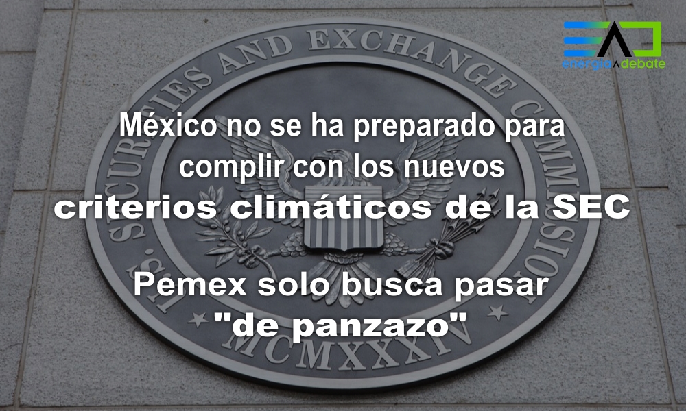 México no se ha preparado para cumplir con los nuevos criterios de la @SECgov relativos a riesgos climáticos. Y @Pemex solo busca pasar “de panzazo”. Esto nos comentó Ana Lilia Moreno de @mexevalua @analiliamoreno #climatechange #compliance @CFEmx energiaadebate.com/mexico-no-se-p…