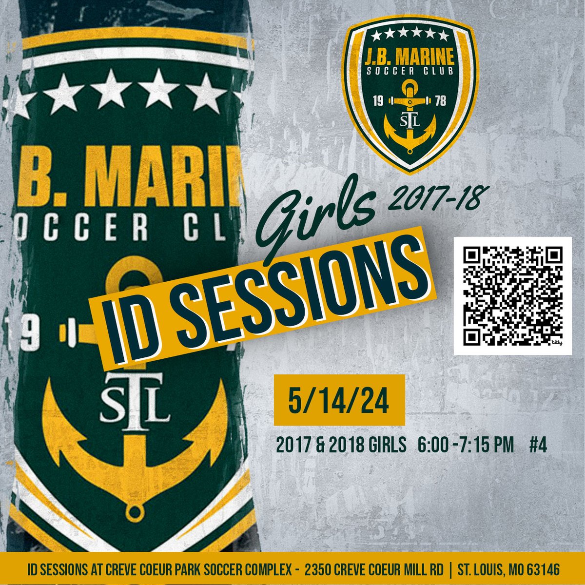 ⚽ NEW 2017 & 2018 GIRLS OPEN ID SESSIONS ANNOUNCED! Check out our website today at bit.ly/JBMarineIDSess… for the latest information and how to register for ID sessions.