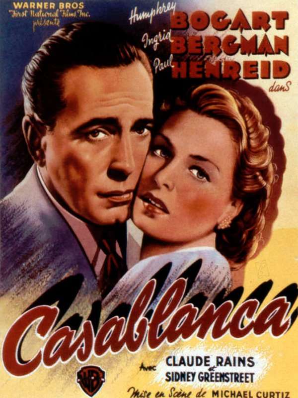 Casablanca est sorti ce jour il y a 77 ans (1947). #HumphreyBogart #IngridBergman - #MichaelCurtiz choisirunfilm.fr/film/casablanc…