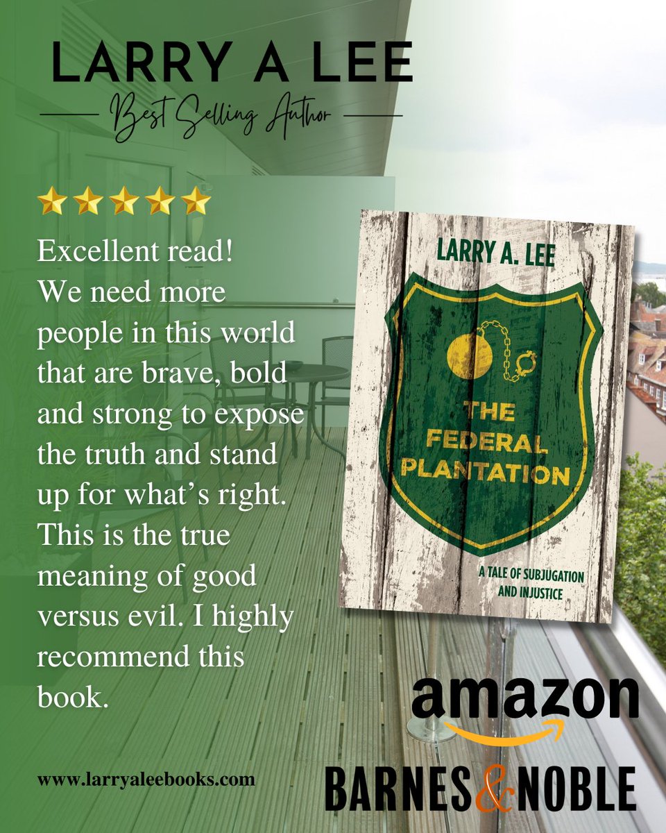 LarryALeeBooks's tweet photo. Looking for your next must-read? Look no further! This book is not only an excellent read. 
.
Now available on Amazon: https://t.co/KHYdmMFx1q
For further details, visit https://t.co/0pF9QEmkWn.
.
#federalplantation #subjugation #injustice #institutionalpower #humanface https://t.co/eo5kBj7g18