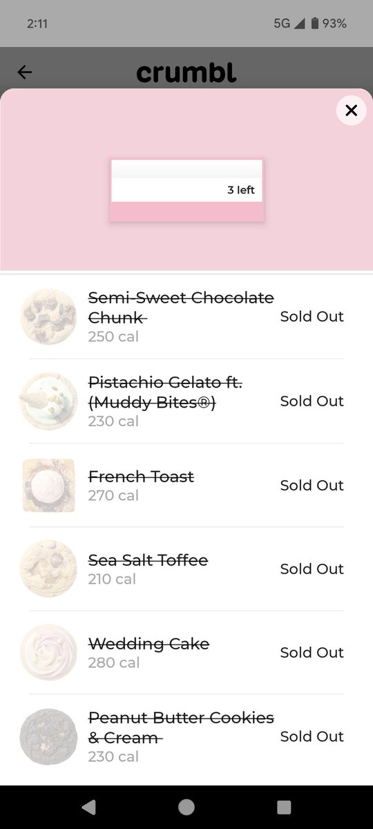 danni1x's tweet photo. @CrumblCookies None apparently https://t.co/oMvmiiTZDr