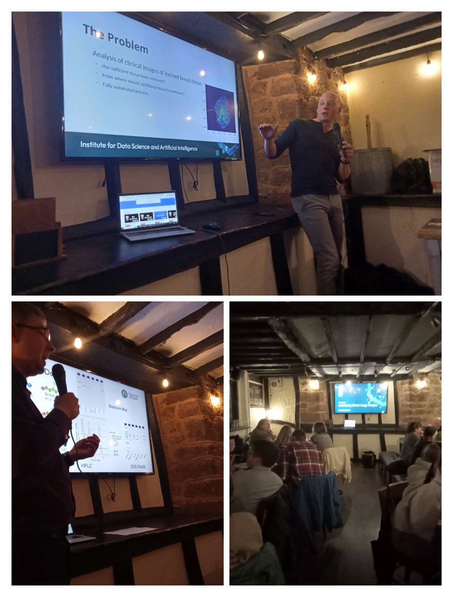 Emily Paremain (@emilyparemain) on Twitter photo <a href="/pintofscience/">Pint of Science UK</a> is underway at The Turk's Head, Exeter! First talk was great fun, using data to solve a murder mystery with Nic Harmer 😀 - relieved to get the right answer! Finley Gibson is now talking about using AI for cancer diagnosis <a href="/DanJ910/">Daniel Jones</a> <a href="/UniExeterIDSAI/">Uni of Exeter's Institute for Data Science and AI</a> <a href="/pintofscience/">Pint of Science UK</a> is underway at The Turk's Head, Exeter! First talk was great fun, using data to solve a murder mystery with Nic Harmer 😀 - relieved to get the right answer! Finley Gibson is now talking about using AI for cancer diagnosis <a href="/DanJ910/">Daniel Jones</a> <a href="/UniExeterIDSAI/">Uni of Exeter's Institute for Data Science and AI</a>