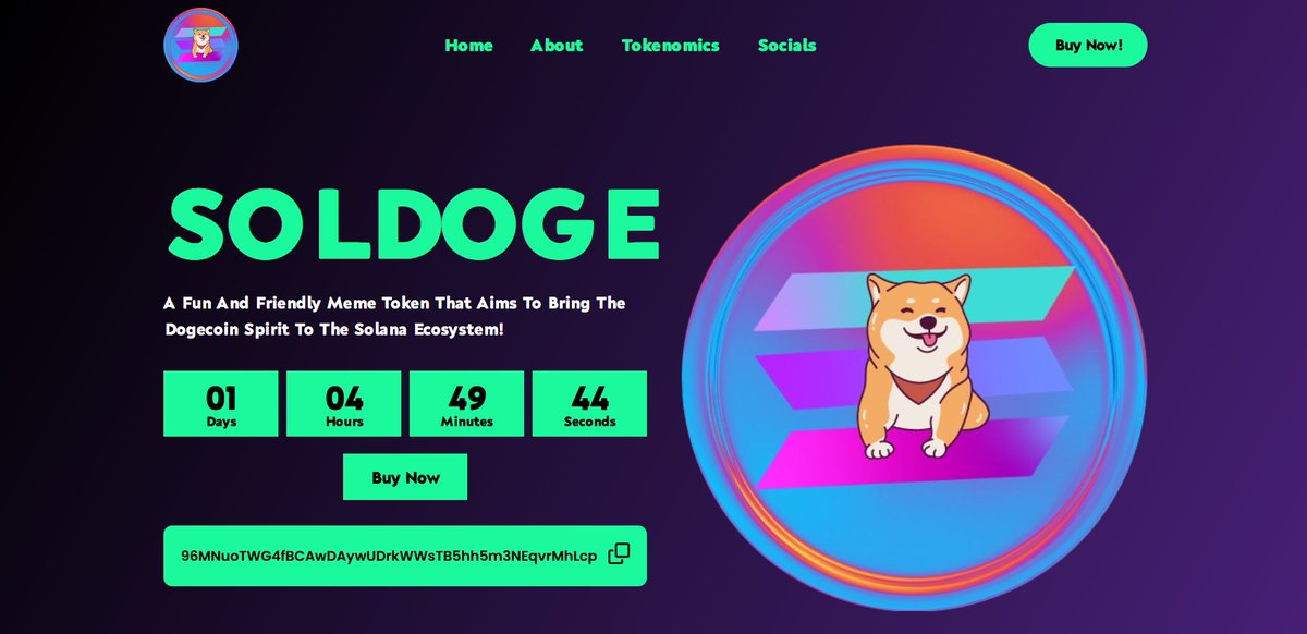 From all of us here at #Pinksale, we'd like to extend a warm welcome to the SolDoge team. 👌Pinksale continues to dominate the #DeFi #Launchpad industry because we listen to what you, our community wants. 🚀 Check them out below: pinksale.finance/solana/launchp… #SOL #BNB #BTC
