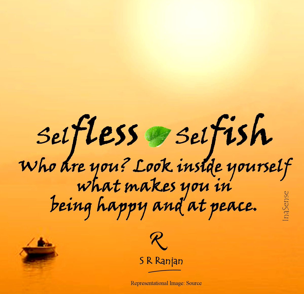 SRRanjanINDIA's tweet photo. #InaSense ~ Truly that's you! ~ S R Ranjan
FB: https://t.co/iXhrfK8FQT
#quote #srranjan #people #life #world #india https://t.co/ZwvvYwmk4y