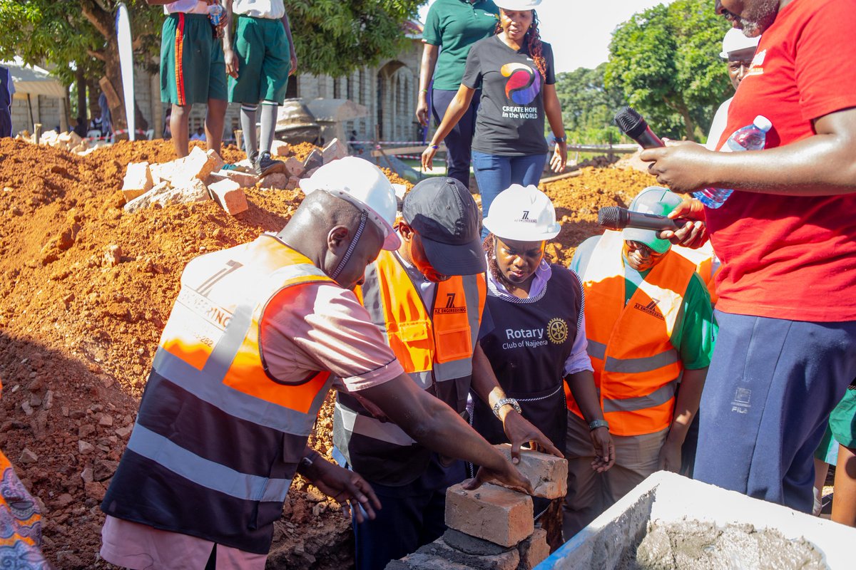 GROUND BREAKING event last Saturday 
Frame 1 and 2: MD @UAPOldMutualUg our main sponsors,
Frame 3: Mayor Kiira municipality and LCIII counsellor,
Frame 4: PDG <a href="/xsentamu/">PDG Francis X. Sentamu</a> and GDE <a href="/gerald_obai/">Gerald Obai</a> participating in the groundbreaking ceremony <a href="/rotaryd9213/">Rotary District 9213</a> <a href="/azengineeringug/">AZ ENGINEERING LTD</a> @ClubMahaba