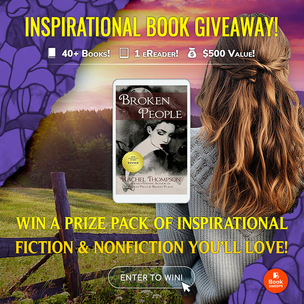 Enter for a chance to win #Inspirational #Fiction and #Nonfiction books from your favorite bestselling and award-winning authors,  including BROKEN PEOPLE  by @RachelintheOC, via @BookSweeps, plus a brand-new Kindle Fire! bit.ly/inspirational-…

#AmReading #MustRead #Books