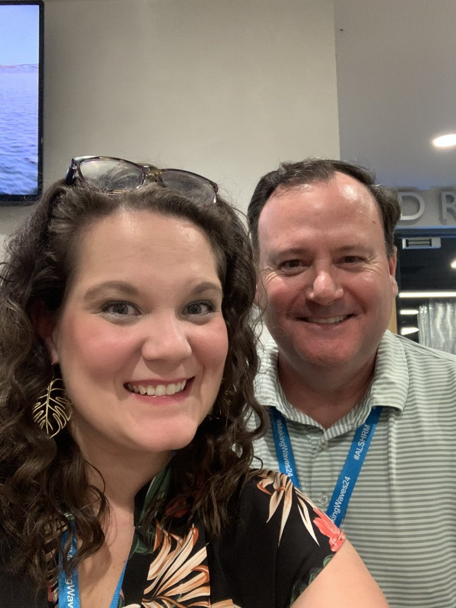 ALSHRM's tweet photo. Caitlin and Anthony are greeting our #ALSHRM24 Exhibitors at the Grand Reef! (Beach Level) https://t.co/lF4OM0BvMj