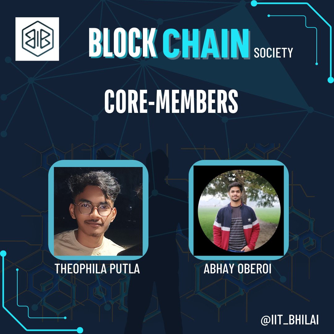 BlockchainIITBH's tweet photo. Core members: https://t.co/e9J6N0waHB